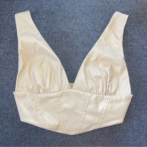 Windsor Vegan Leather Corset Going Out Top